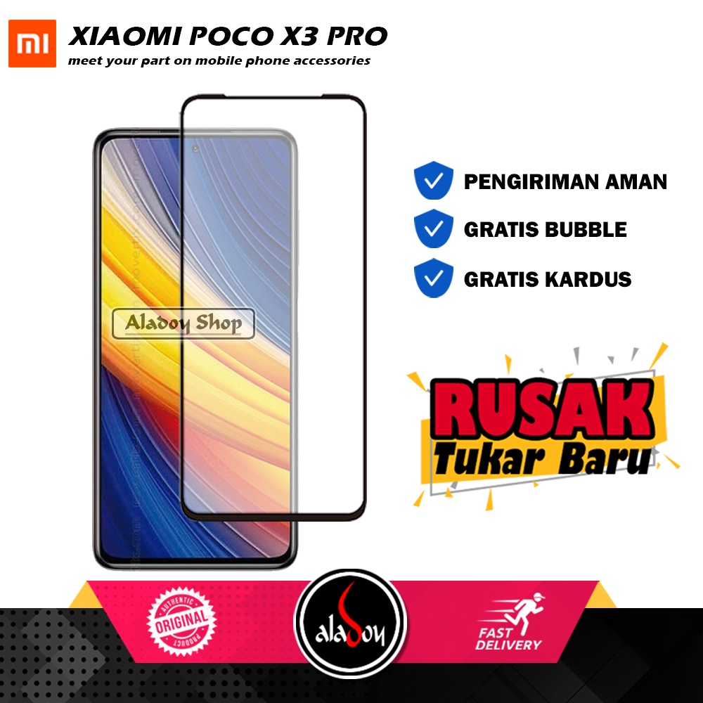 Tempered Glass Xiaomi Poco X3 Pro Anti Gores Layar Screen Protector