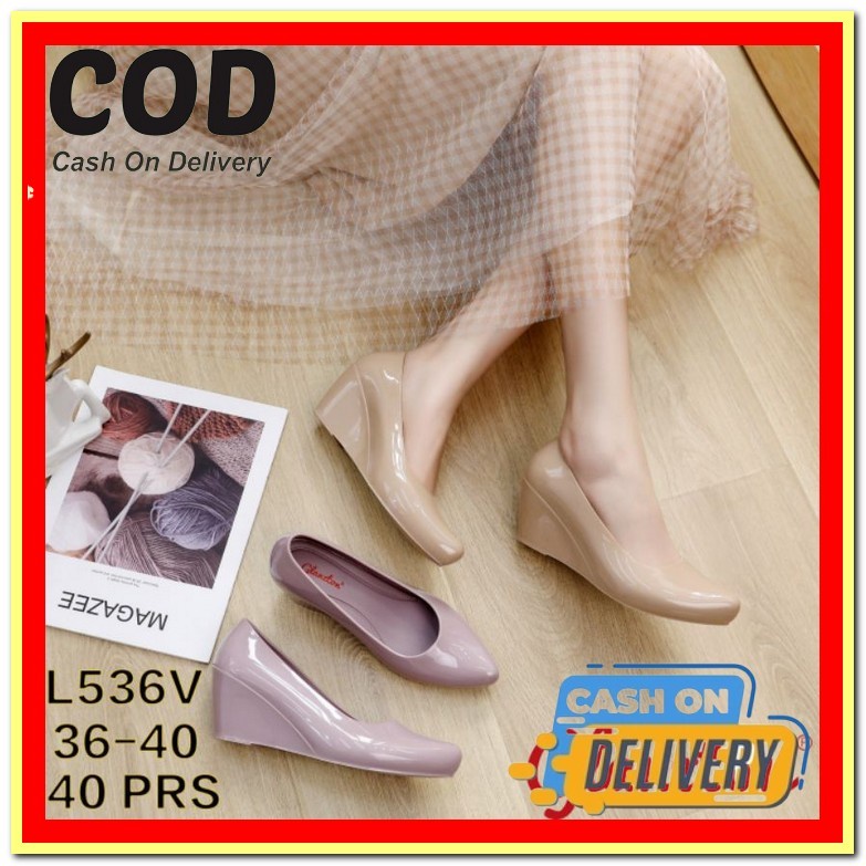 Sendal Wedges Pesta Wanita Remaja Dewasa Kekinian Sandal Slip Selempang Widges Slempang Kondangan Ib