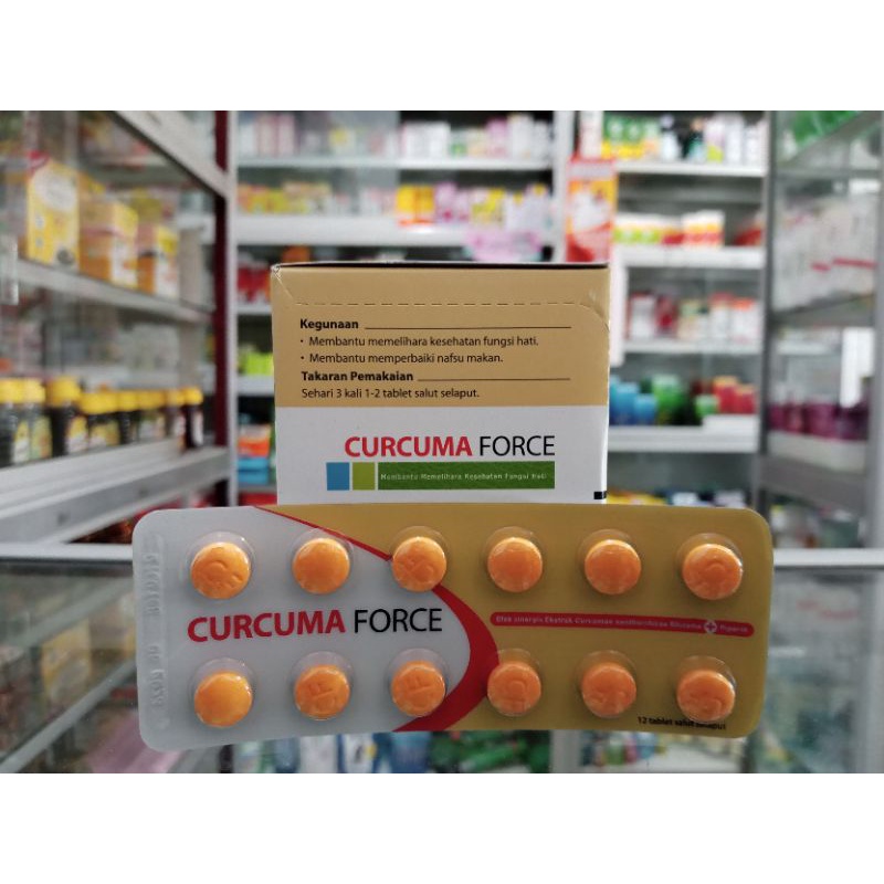 CURCUMA FORCE 1 STRIP @12 TABLET - ED 10/2024