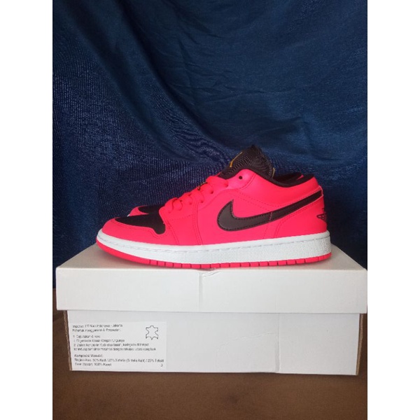 Nike Air Jordan 1 Low "Siren Red" (ORIGINAL RESMI PT. NIKE INDONESIA)