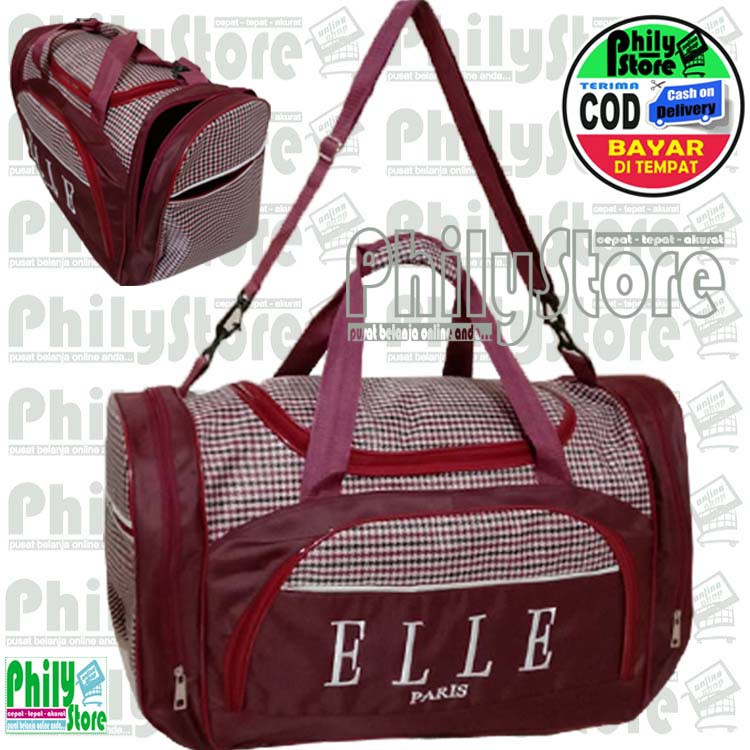 Tas pakaian travel bag Elle Jumbo tas pakaian buat mudik dan olahraga Tas Pulang Kampung Terbaru