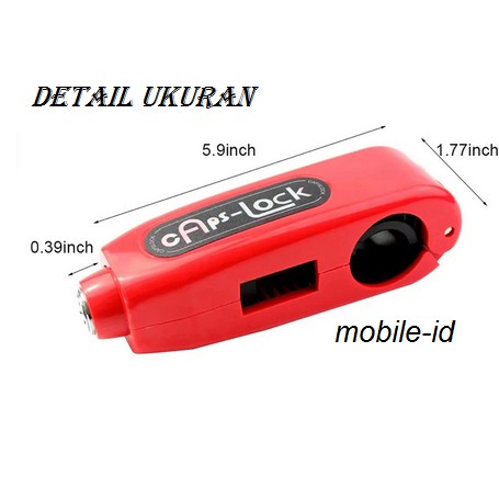 [LAGI PROMO 5.5] GEMBOK MOTOR CAPSLOCK PENGAMAN KUNCI STANG MOTOR ANTI MALING-5