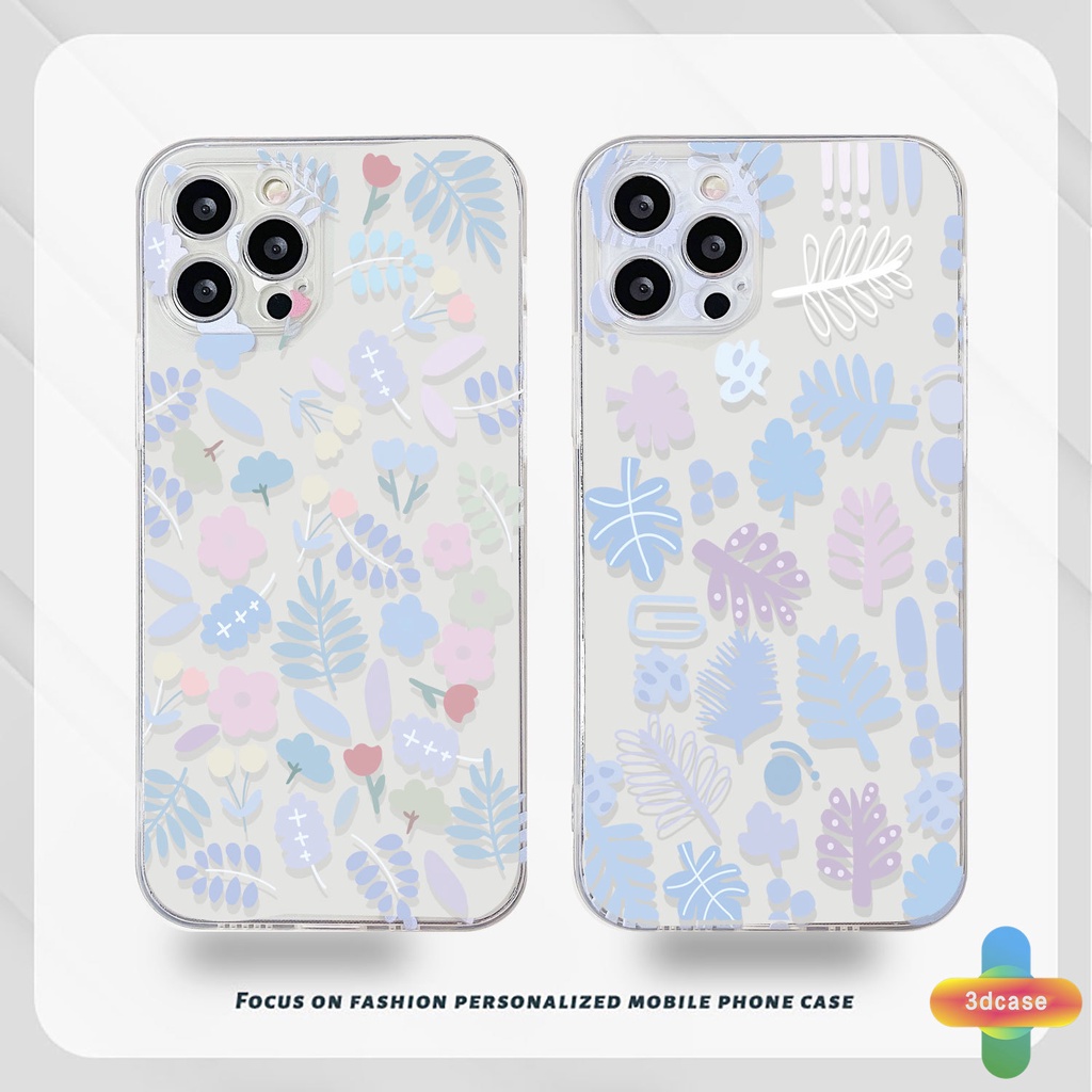 Casing Soft Case Compatible For IPhone XR 11 12 13 PRO MAX 6 7 6S 8 Plus X XS MAX 11 12 13 mini Se 2020 6SPlus 7Plus 6Plus 8Plus XSMAX A15 A16 A9 A5 A7 A5S Y12 Y20 Y15S A12 A03 Fashion Fresh Flower Silicone TPU Phone Case