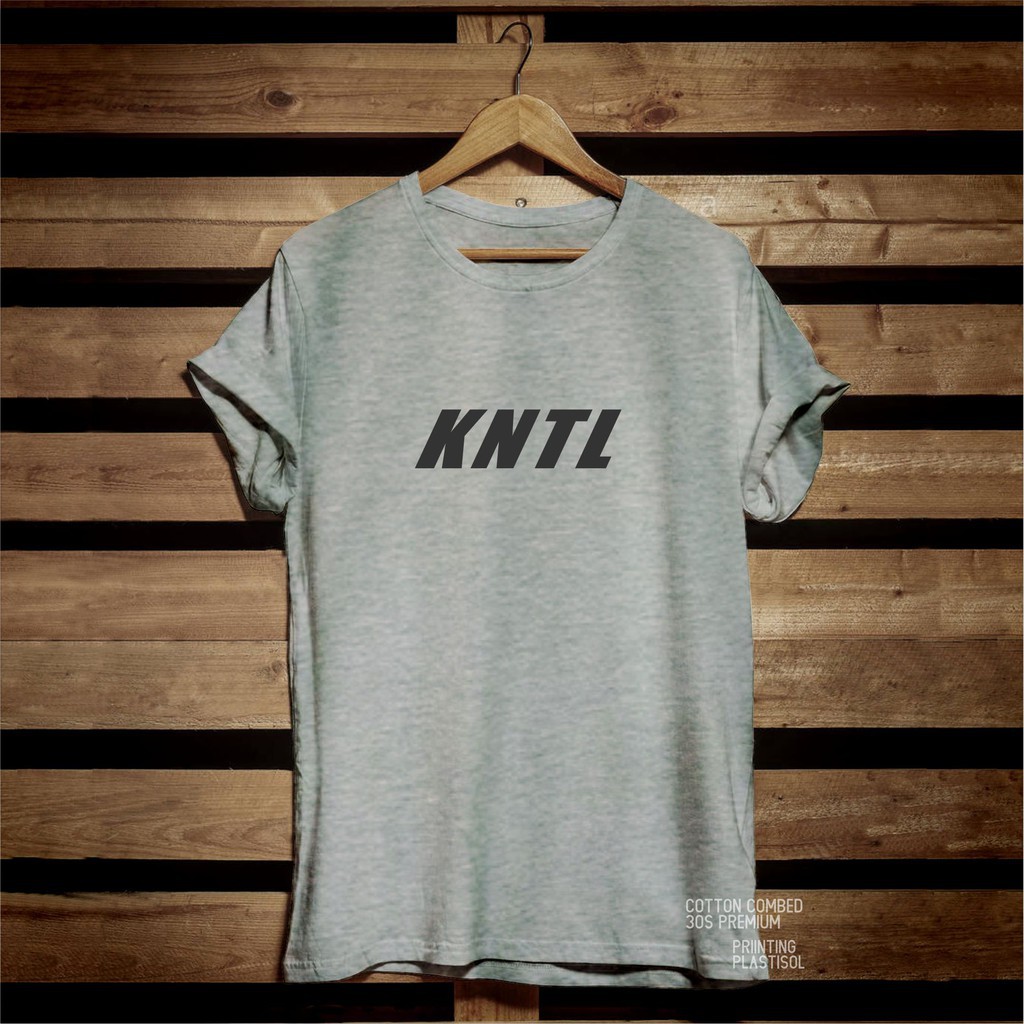 T-shirt Baju Kaos Distro Pria Wanita KNTL Cotton Combed 30s Murah