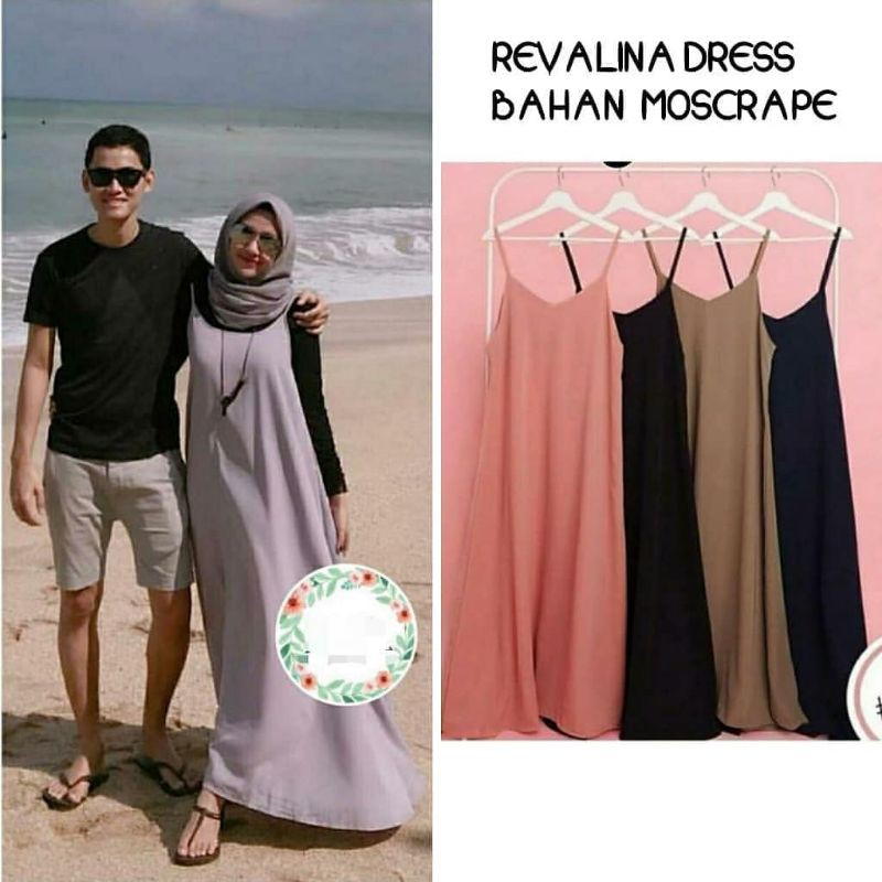 Revalina Dress DRESS MUSLIM l baju wanita l baju gamis l dress l gamis l  baju gamis l fashion wanit