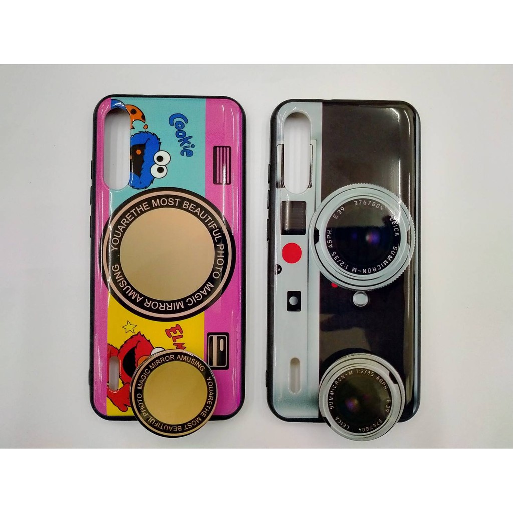 Casing XIAOMI A3 CC9E Case Fuze Casing Camera GRATIS Popsocket Karakter Lucu