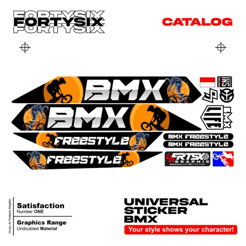 Stiker BMX | Stiker sepeda BMX | Sticker BMX bike