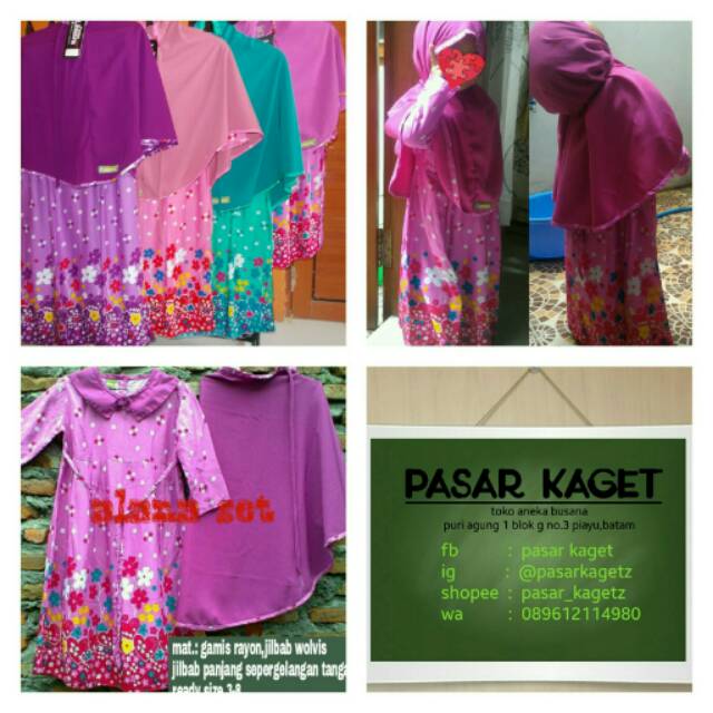 Gamis anak alana set