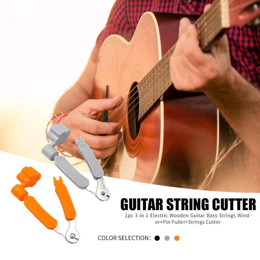 Lanfy 3in1 Alat Tuning Gitar Aksesoris Alat Changer Praktis String Remover Penjepit Pemotong Senar