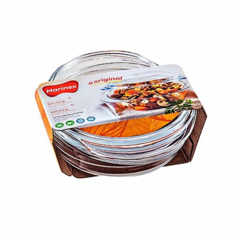 marinex casserole bulat + tutup 0,7 lt original