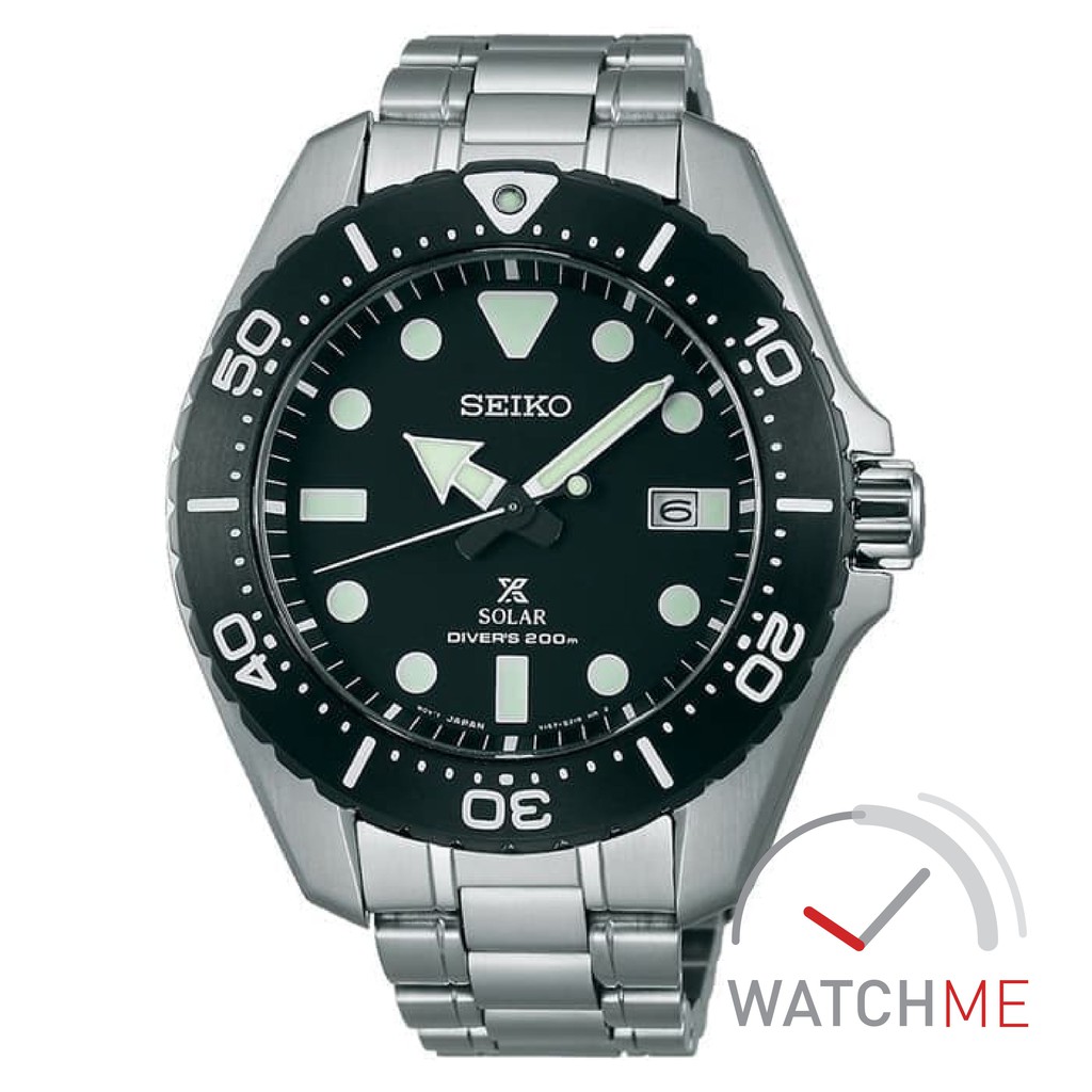 Jam Seiko Prospex SBDJ013 Solar Scuba Black Dial Titanium 200m Stainless Steel Original Bergaransi