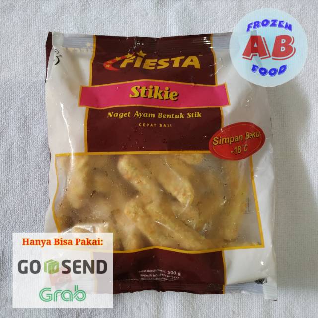 

Fiesta Stikie 500 gram Naget Ayam Bentuk Stik Fiesta Chicken Nugget Stick Fiesta Nugget Stik 500 gr