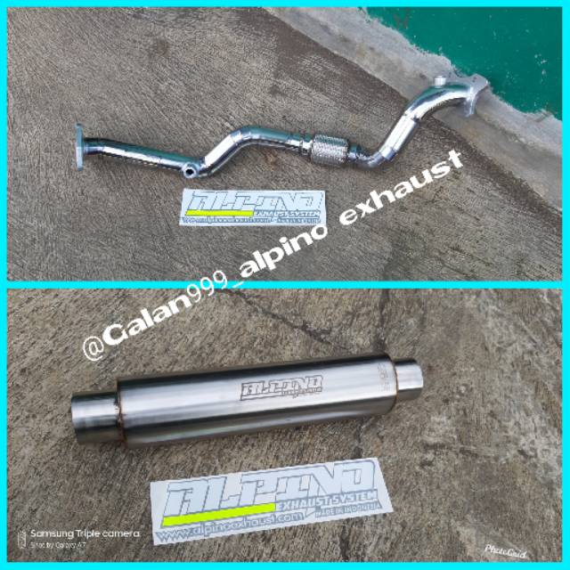 Downpipe frontpipe alpino for honda brio_jazz ge8 plus resonator alpino