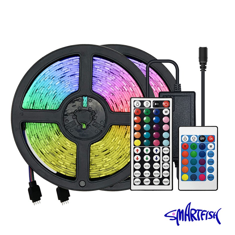 Smartfish LED Strip RGB 10M 44 Key Reomte Control