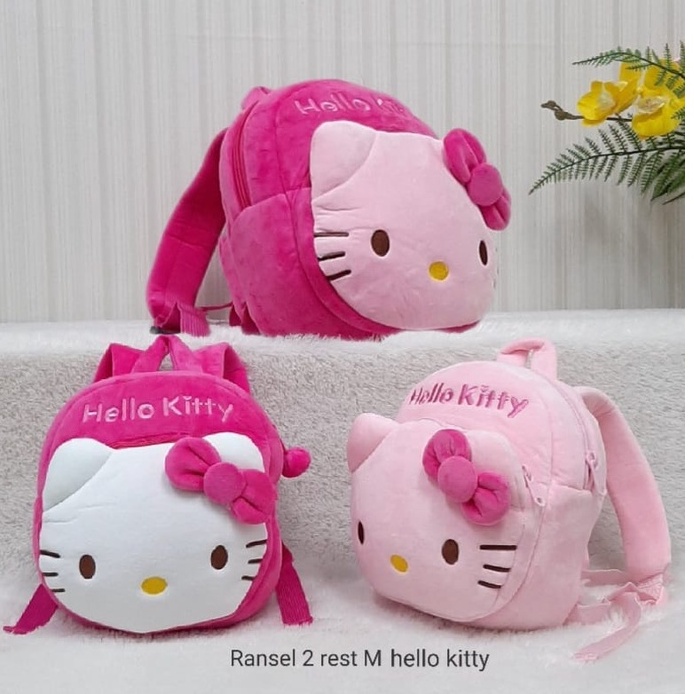 Tas Ransel Kitty Size M/Bagpack sekolah anak paud /ransel anak perempuan/Tas Kitty/Tas Boneka/Tas Karakter/ransel pretty girl/