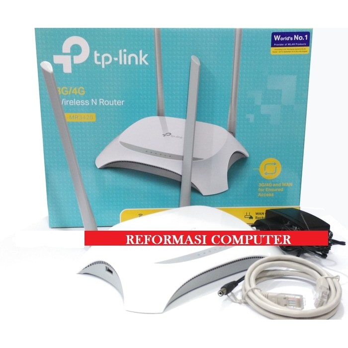 TP-LINK TL-MR3420 , Router 3G/4G Dua Antena