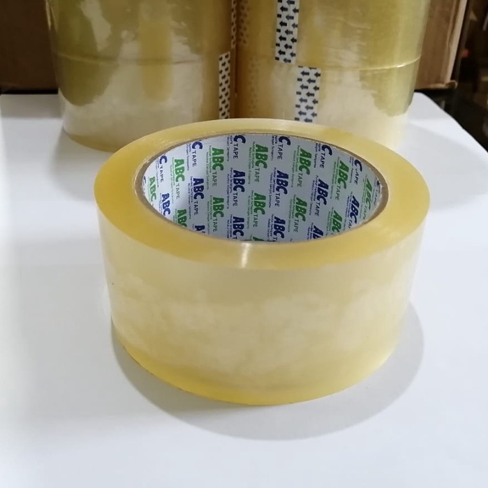 

Lakban Bening Transparant ABC Tape - Perekat Serbaguna - Panjang 90 yard