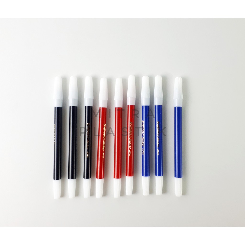 

Spidol Snowman Kecil / Spidol Loss Pencil Marker Pensil Warna Hitam Merah Biru