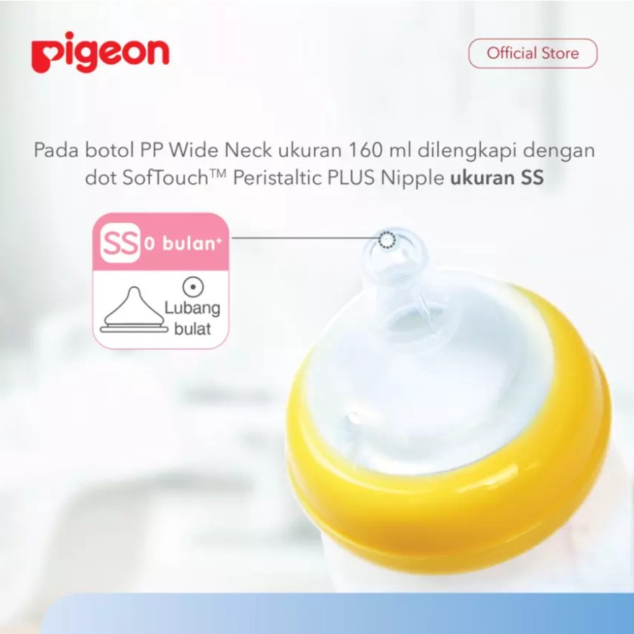 Pigeon Botol Susu Wide Neck 240ml SofTouch Peristaltic Plus