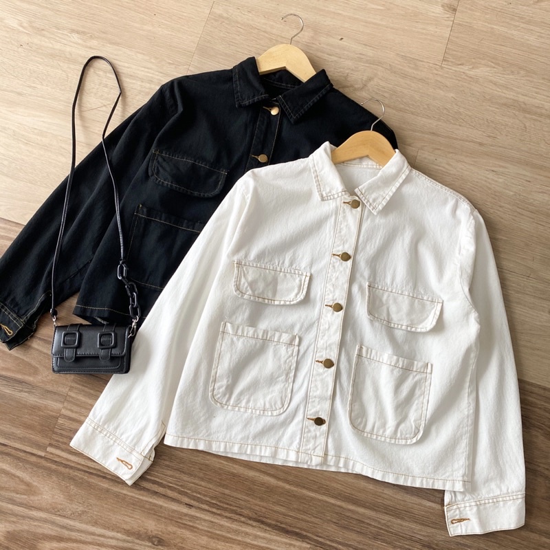 Vexy monochrome jeans jacket