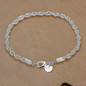 Gelang Fashion Wanita Silver Plated Fine Spiral