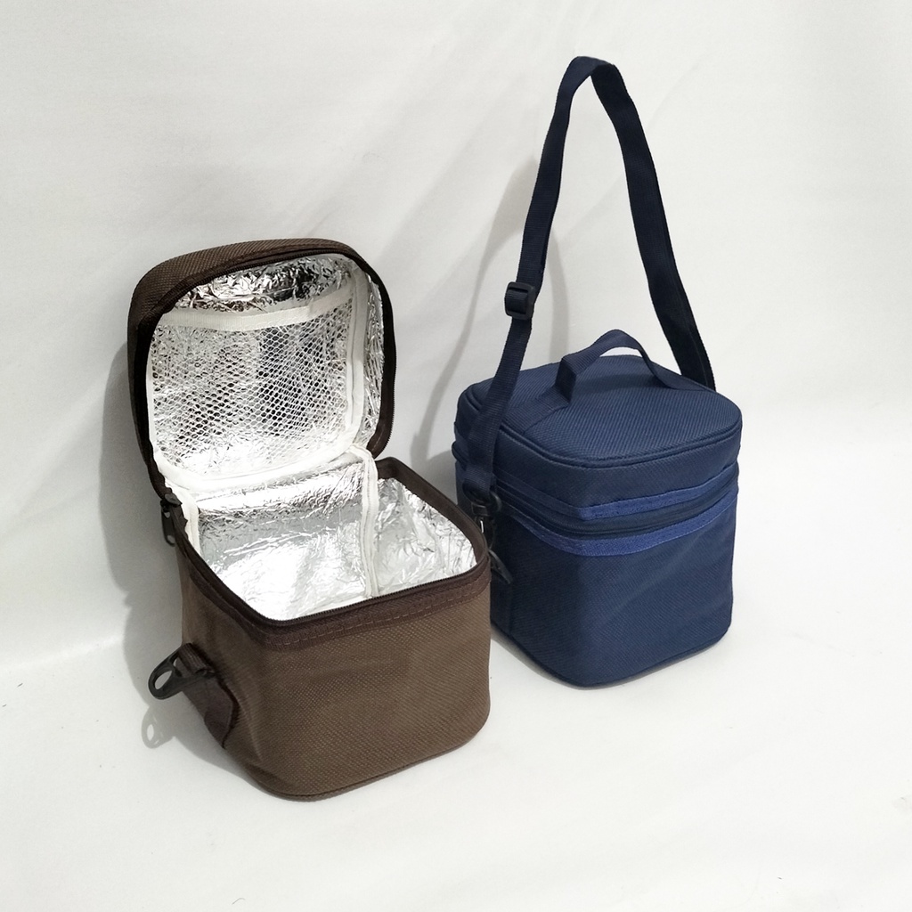 Cooler bag Asip tali panjang tas pendingin asi polos waterproof Coolerbag tas Insulin inner aluminium foil tas tempat botol asi dan ice gel tas penyimpanan asi anti air cooler bag tahan panas dingin