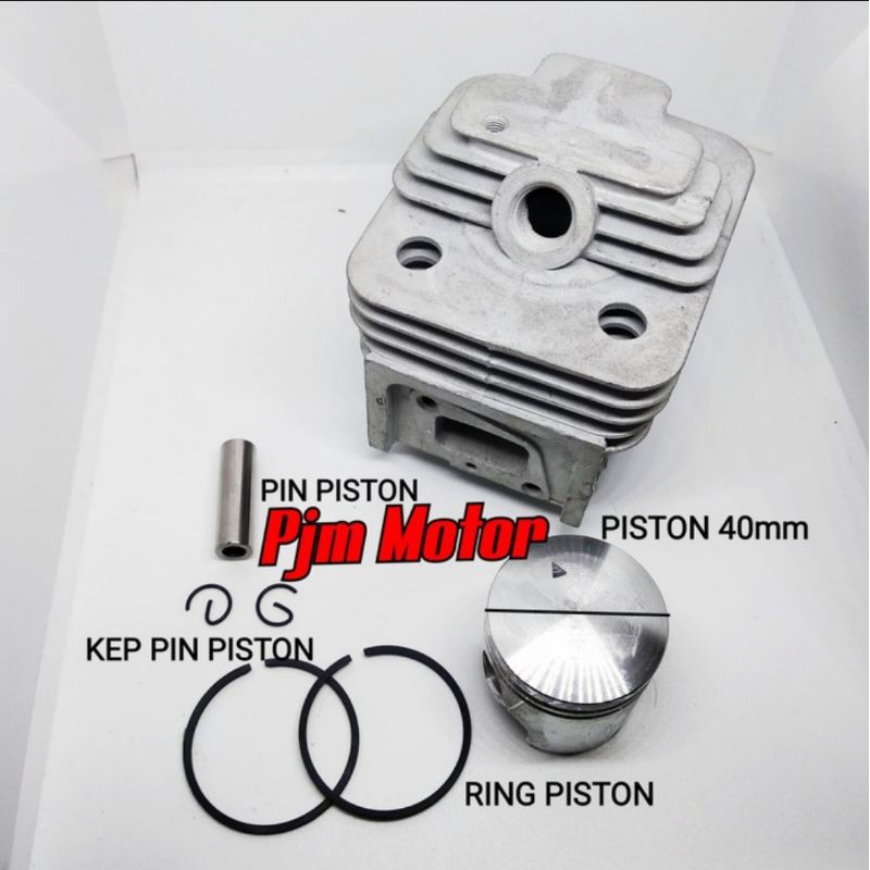 BG430 CG430 CYLINDER BLOCK ASSY BLOK KOMPLIT MESIN POTONG RUMPUT PERAHU BOR TANAH TL43 40MM 43CC