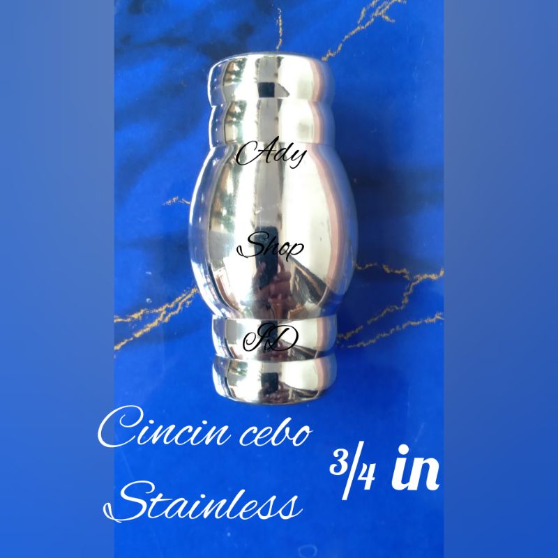 Aksesoris hiasan pagar stainless motif cincin cebo ukuran ¾ in