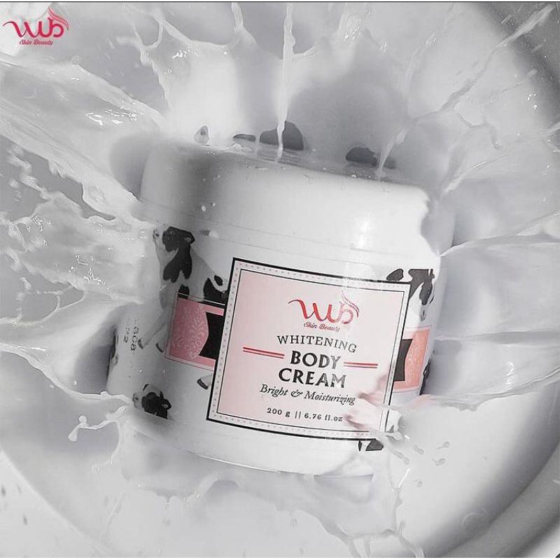WUB WHETENING BODY CREAM / BLEACHING 200gr PEMUTIH BADAN