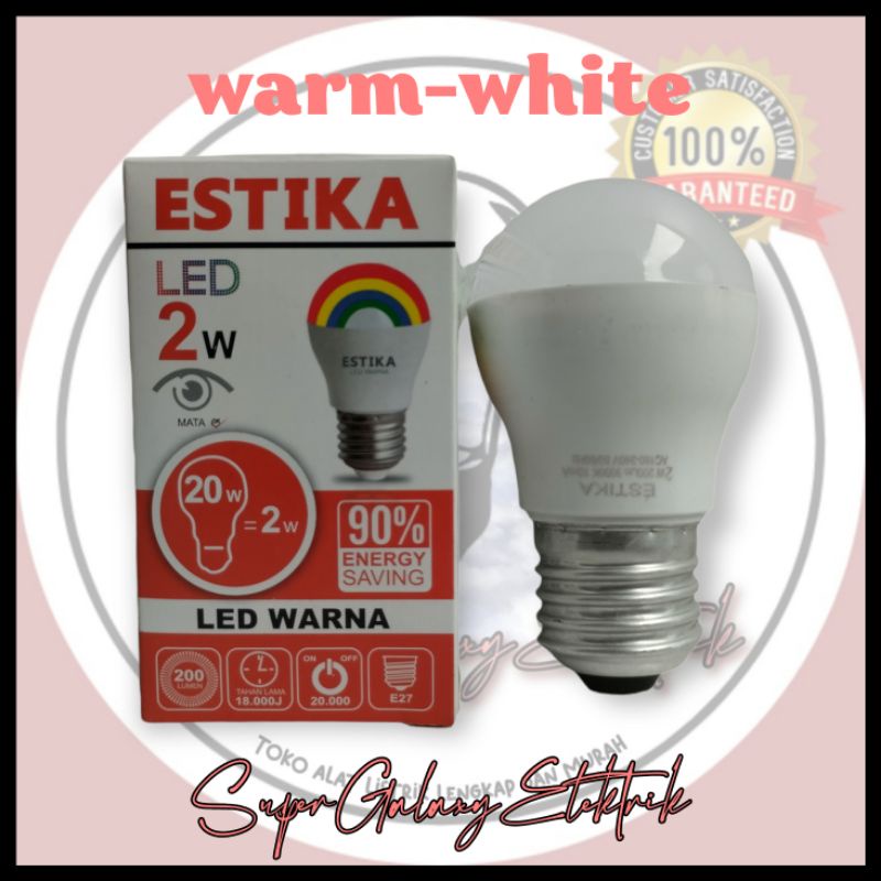 Lampu Led Estika 2W bisa untuk Lampu Hias / Lampu Tidur