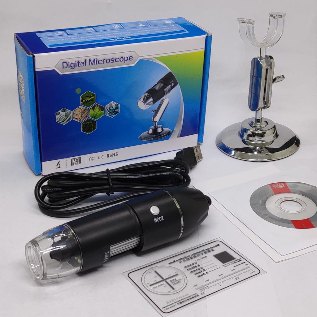 Microscope Mikroskop USB Digital Zoom Magnifier Monokuler Kamera Pembesar Elektronik Endoscope 1600X