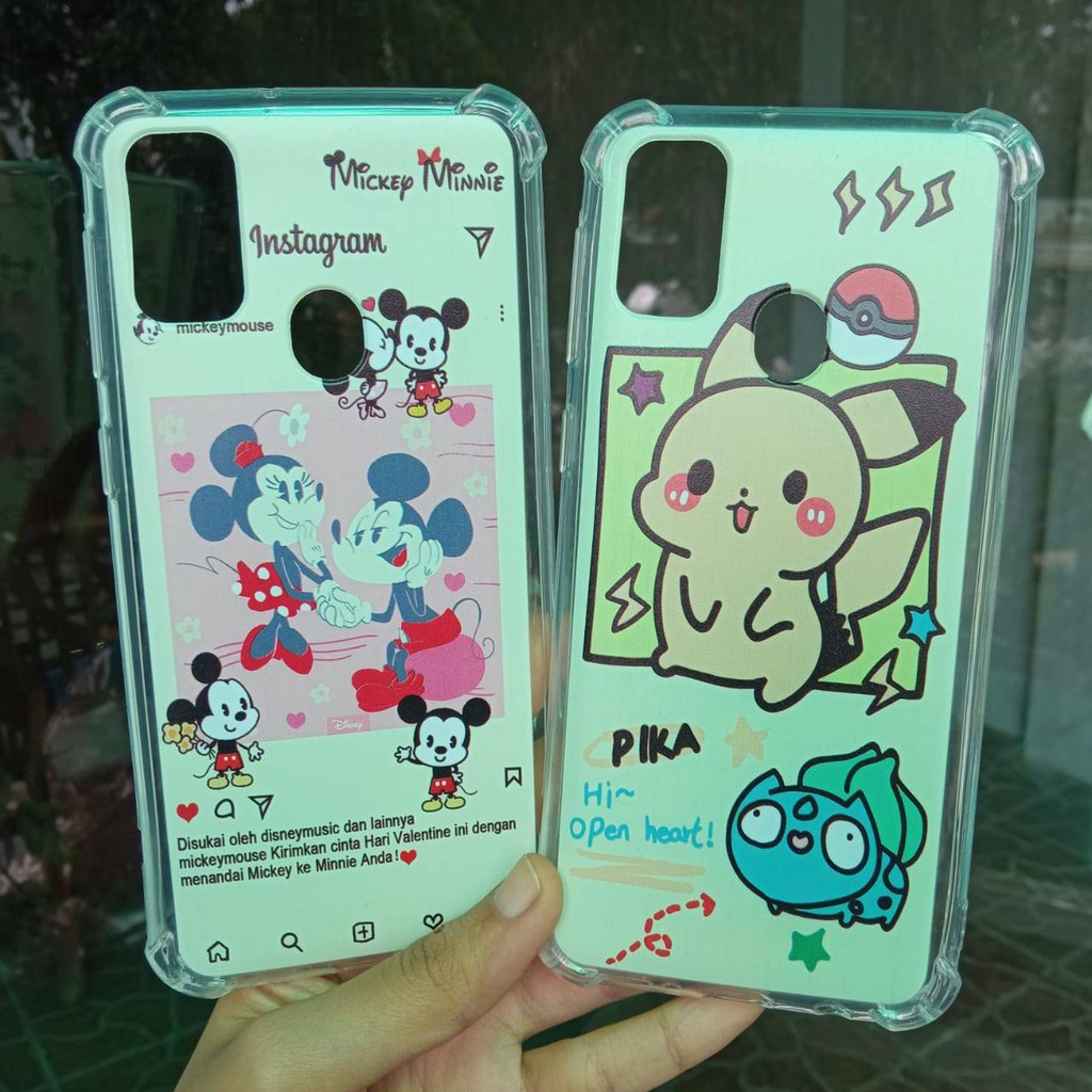 Samsung M21 / M30S  Case Tipe Softshell Anti Crack Model Kartun  Karakter Cartoon  Kpop