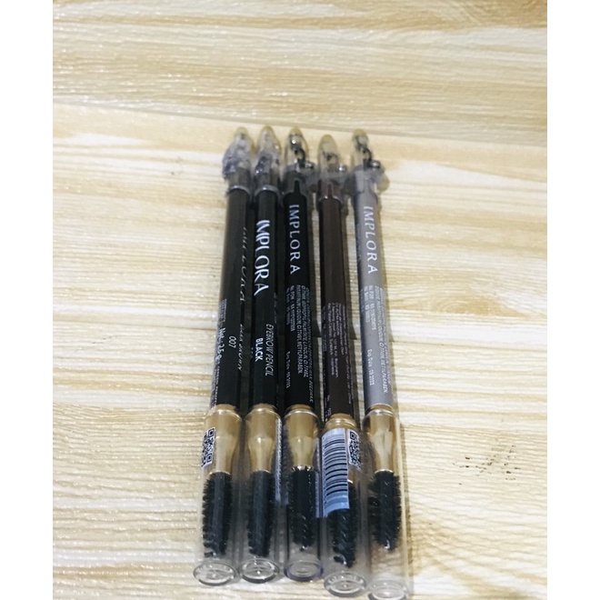Pensil Alis IMPLORA Soft Type Plus Sikat Alis dan Rautannya