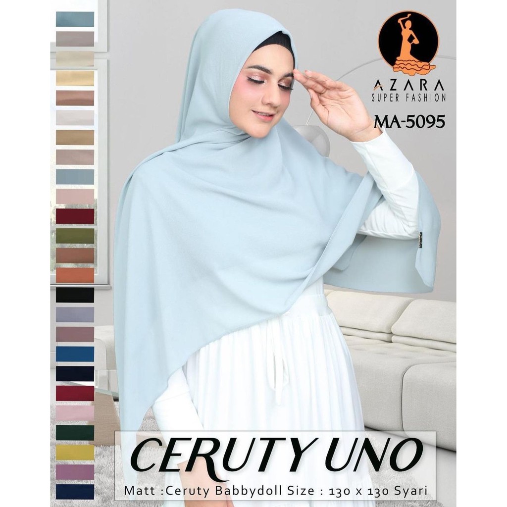 SQUARE CERUTY UNO BY AZARA / SEGIEMPAT CERUTY SYARI POLOS TERMURAHHH