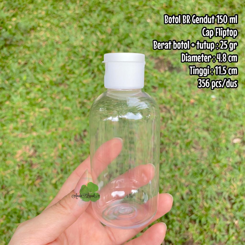 Botol FLIPTOP BR Gendut 150 ml botol kemasan kosmetik 150 ml