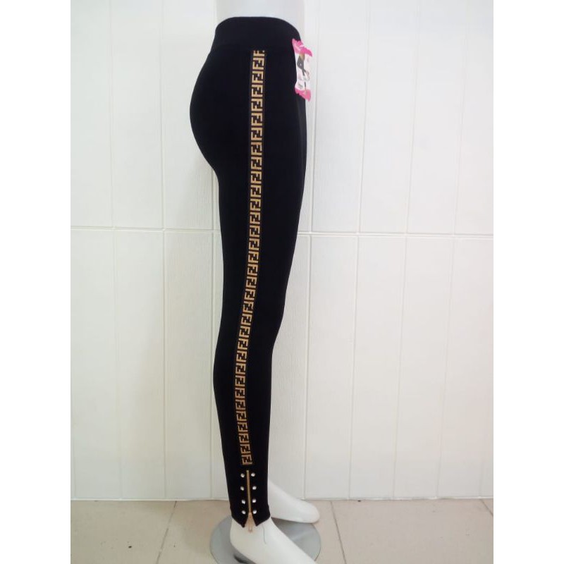 LEGGING IMPORT SLETING FF MUTIARA LIST GOLD