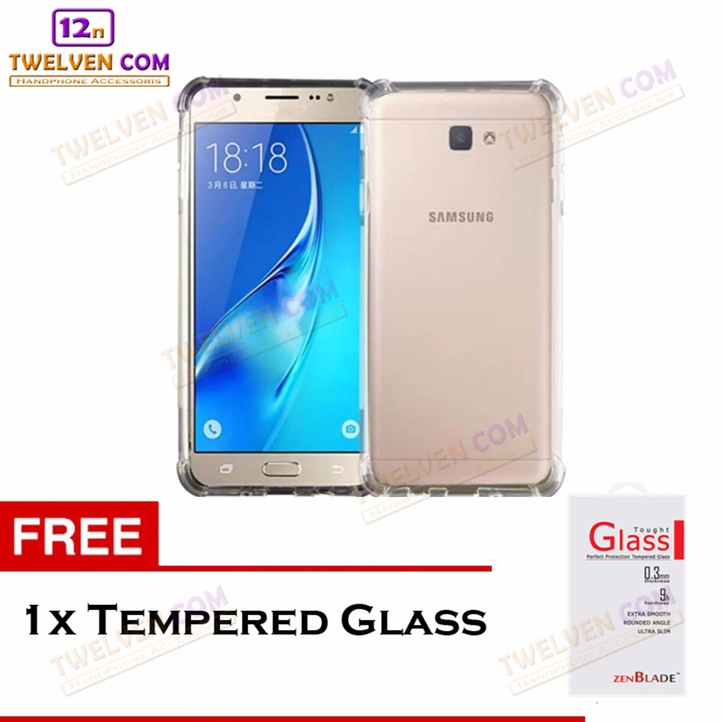 Anti Shock Anti Crack Softcase Casing for Samsung A5 2017 A520 - Free Tempered Glass