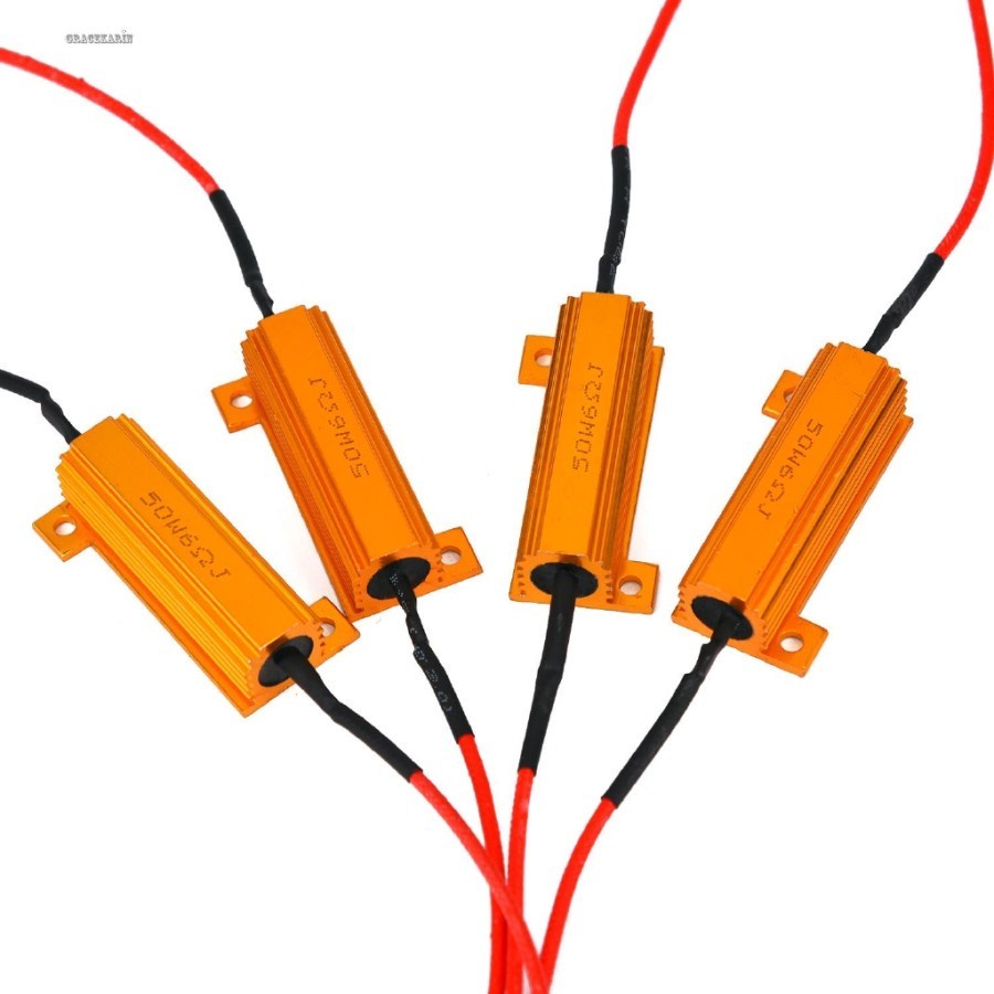 SOLUSI Lampu Sein Led 50W 6 ohm PER 4 PCS KEDIP NORMA RESISTOR