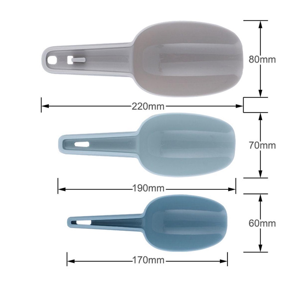 [Elegan] Ice Scoop 3Pcs/set Cereal Sendok Biji Kopi Multifungsi