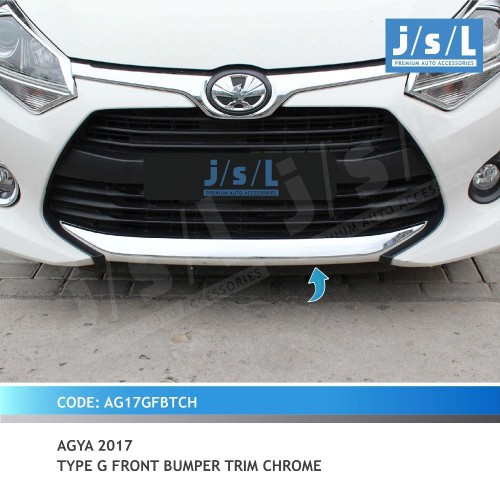 list Bumper Depan New AGYA 2017 tipe G Chrome