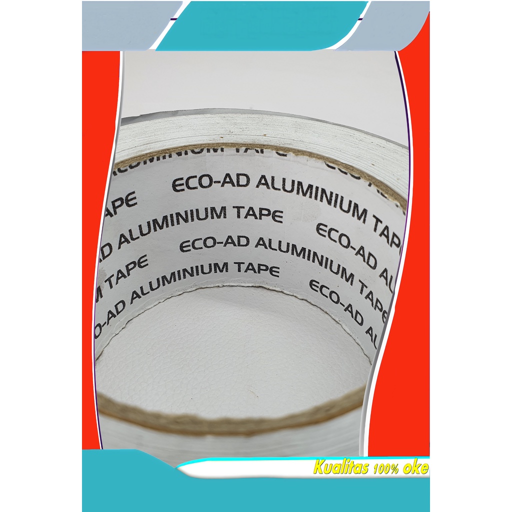 ALUMUNIUM TAPE | LAKBAN ALMENIUM FOIL | ISOLASI ALUMENIUM FOIL TAHAN PANAS | PEMBUNGKUS PIPA AC