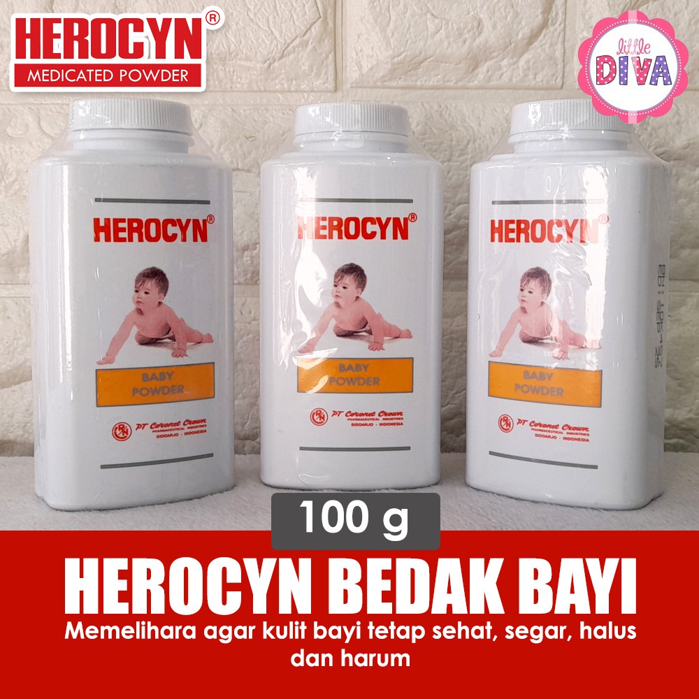 Bedak Bayi Herocyn ens 100 gr &amp; 200 gr HEROCYN BABY POWDER