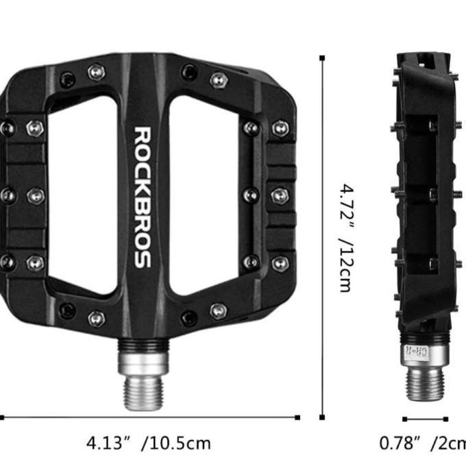 Rockbros Pedal Bearing Nylon Pedal Sepeda MTB Hitam
