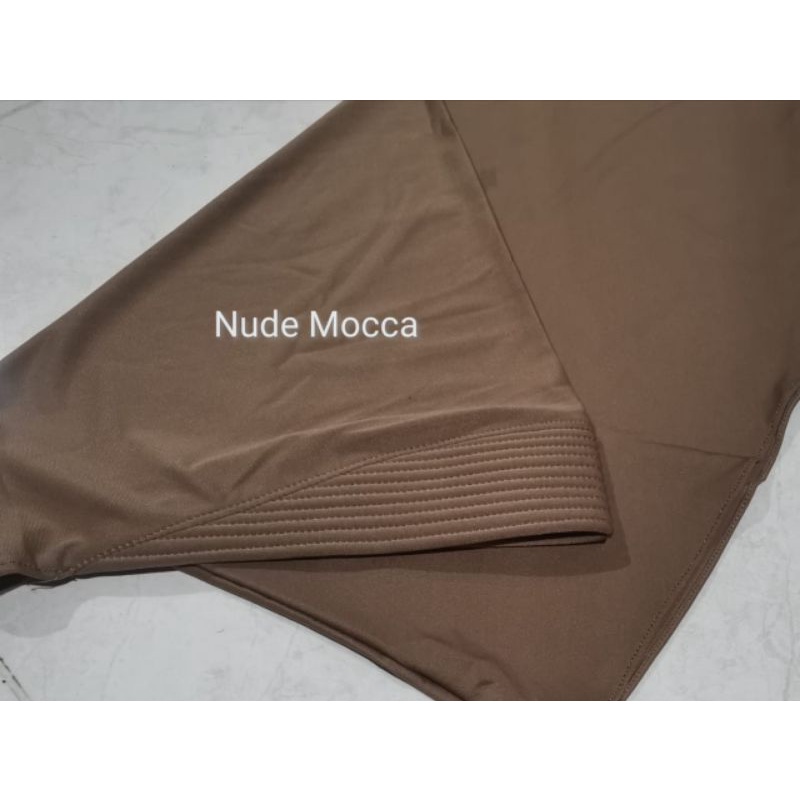 Jilbab Sport / Hijab Instan / Jilbab Sporty Instant / Bergo Sport/volly-Sport NUDE MOCCA