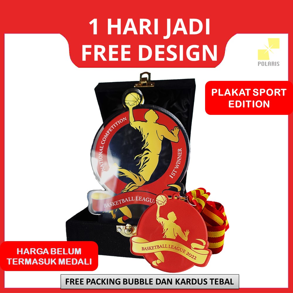 PLAKAT SPORT EDITION THROPHY ACRYLIC KEJUARAAN OLAHRAGA -CUSTOM PIALA AKRILIK PIAGAM LOMBA PENGHARGAAN JUARA E-SPORT