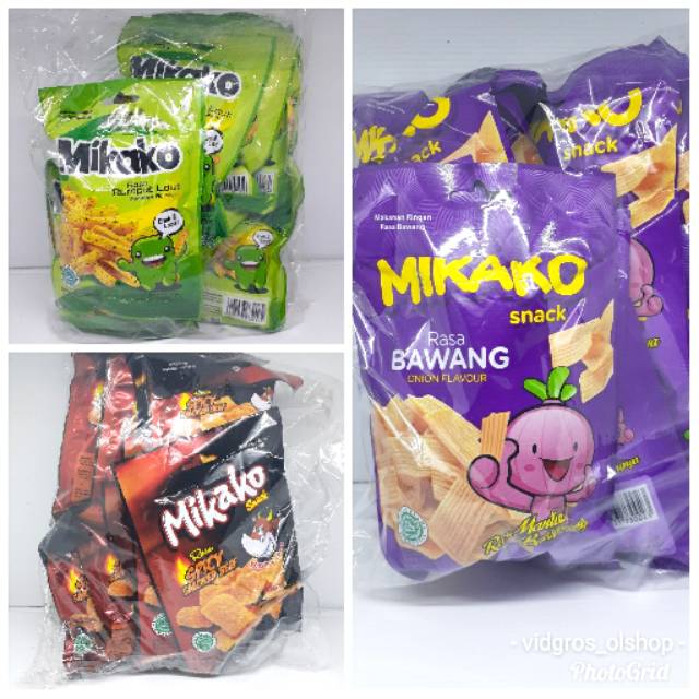 Mikako Snack Eceran Rp1000 1pak Isi 10pc Shopee Indonesia