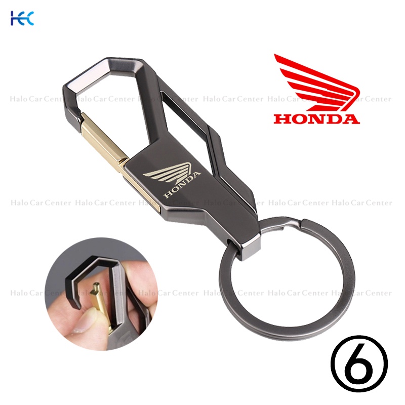 【Ready Stock】Alloy Metal Logo Motorcycle Keychain Car keychain SET for Honda motor