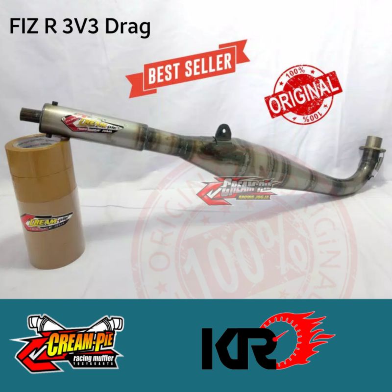 Knalpot Creampie Fiz R 3V3 Drag Only Original Creampie Yogyakarta