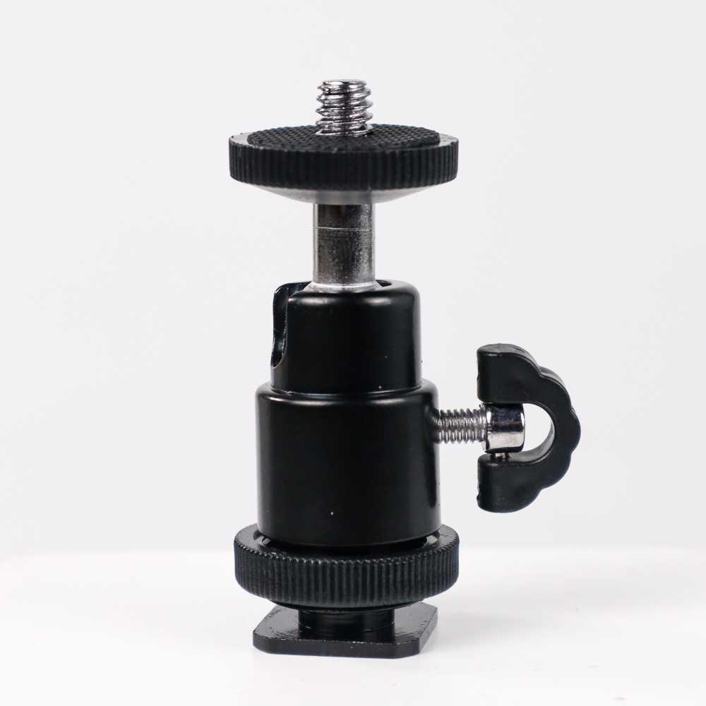TaffSTUDIO Ball Head Kamera Hot Shoe 1/4 - QM3621 - Black
