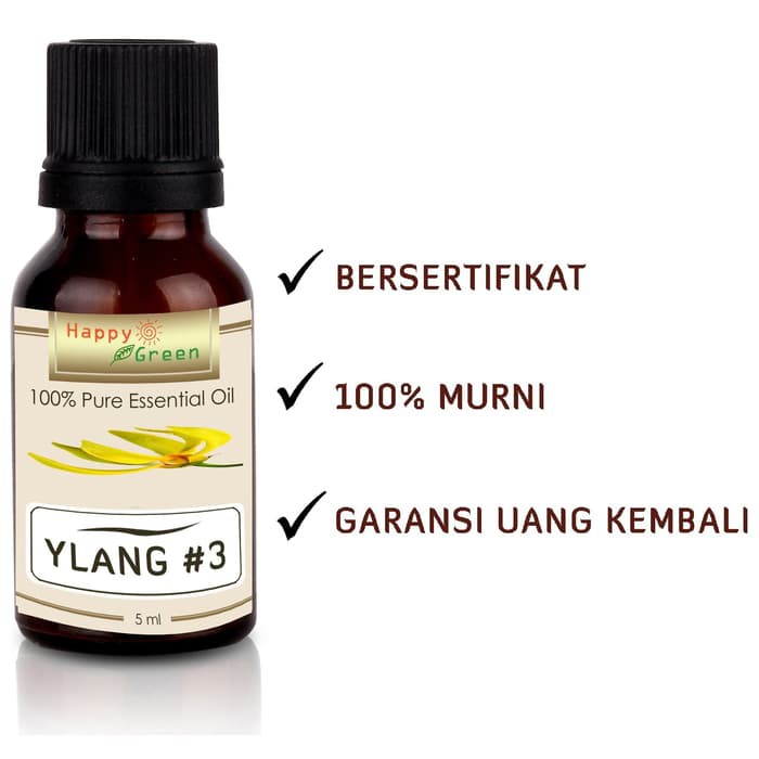 Happy Green Ylang Essential Oil #3 (5 ml) - Minyak Bunga Ylang #3